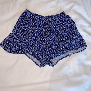 Abercrombie Blue Flowy Shorts New